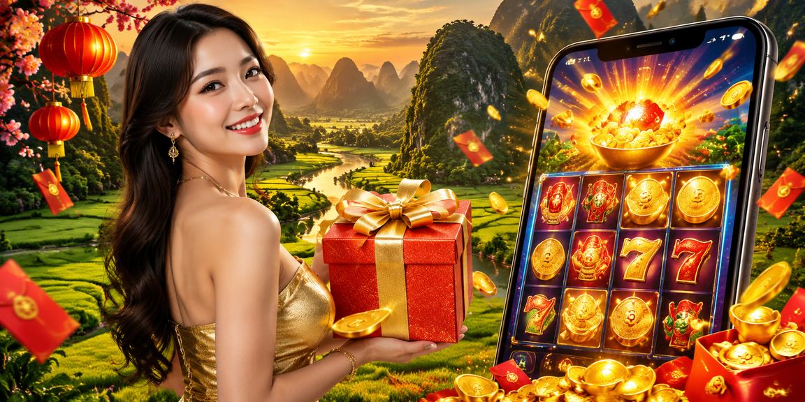 Người chơi tại Ninh Bình trải nghiệm slot game trong không khí lễ hội đèn lồng rực rỡ